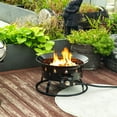 thumbnail image 2 of Barara King Fire Pit Table, Smokeless Fire Pit, Mini Fire Pit Outdoor Portable Fire Pit Steel Camping Fire Pit With Lava Rocks, 2 of 8