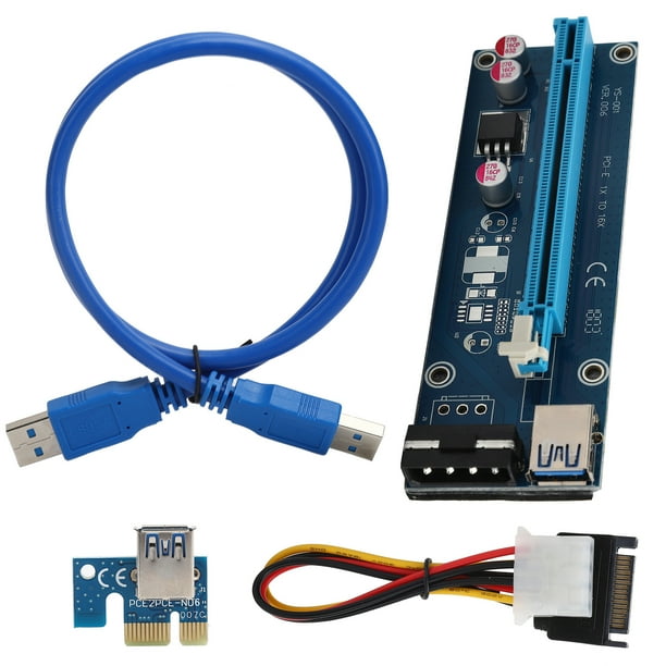 PCIE 1X To PCI E 16X Graphics Card FP Solid Capacitors Blue