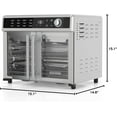 thumbnail image 3 of Crisp 'N Bake Air Fryer Toaster Oven Combo, 12 in 1 Countertop Convection Oven Cooks Food Fast, Fits a Whole Pizza or 6 Toast Slices, French Doors with Stainless Steel Finish, 3 of 5