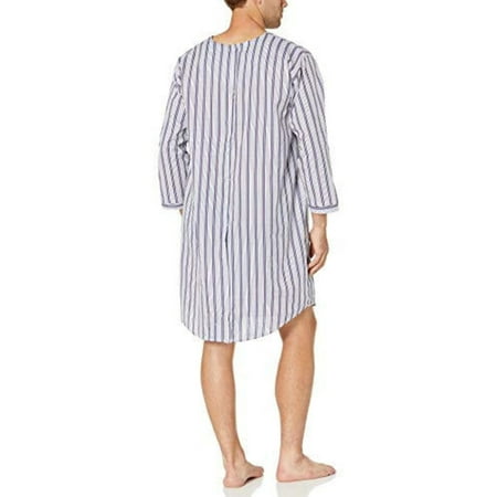 

Mens Adaptive Back-Snap Hospital-Style Cotton Nightshirt