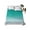 Teal Green, variant on Purple White Ombre Queen Size Flat Sheet Only, Hotel Luxury Microfiber Bed Top Sheets, Purple Gradient Color Modern Abstract Art Soft Breathable Bedding Sheet for Bedroom, Easy Care - 90" x 102"