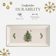thumbnail image 6 of Spode Christmas Tree 14-Inch Rectangular Sandwich Tray, Porcelain Serving Platter for Tea Sandwiches, Desserts, Appetizers - Holiday Tableware with Festive Charm, Dishwasher, Microwave, Freezer Safe, 6 of 7