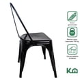 thumbnail image 2 of Silla Tolix Vintage De Metal Para Interior Exterior Comedor Minimalista negro, 2 of 9