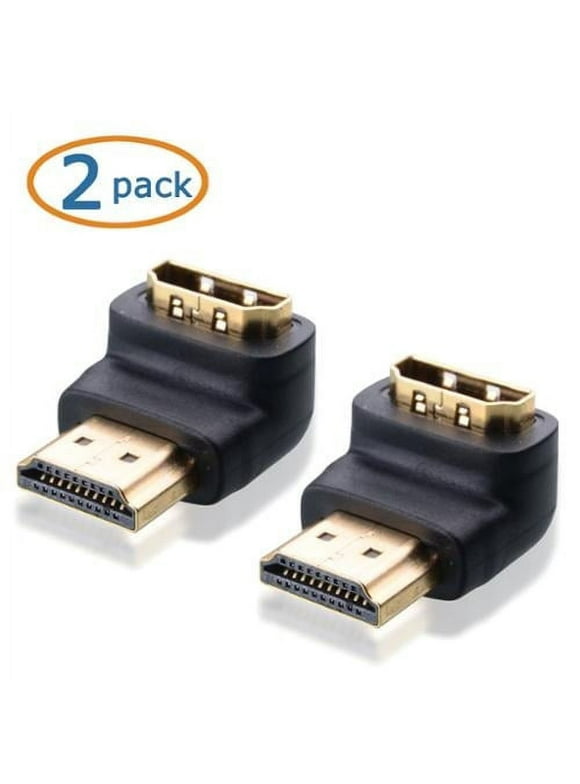 Cable Matters 2-Pack 90 Degree Right Angle HDMI Adapter (HDMI Right Angle)