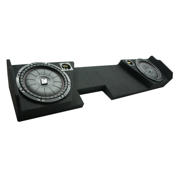 2014 - 2018 GMC Sierra Double Cab Kicker CompVT CVT10 Dual 10 Sub Box 2 Ohm