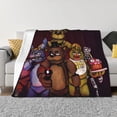 thumbnail image 4 of Lsque Five Nights At Freddy'S Print Flannel Throw Blanket, Ultra-soft Blanket for Bed, Couch, Car, Hypoallergenic Anti-pilling blanket-40"x30", 4 of 8