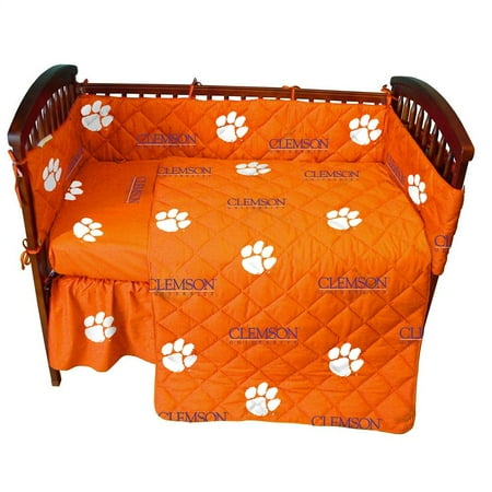 Clemson 5 Pc Baby Crib Logo Bedding Set