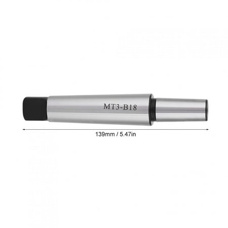 

ESTINK Drill Chuck Connecting Rod MT3-B18 Drill Chuck Arbor With Tang End Morse Taper Toolholding Connector MT3-B18 Arbor