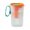 Orange, variant on Vikakiooze Tea Kettle 1.55L Refrigerator Cold Water Kettle With Fruit Filter, Household High-Temperature Hard Wearing Cold Water Kettle, Large Capacity Tea Making Cold Water Kettle