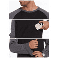 thumbnail image 4 of Zehisen Men's Lightweight Sweatshirts with Kangaroo Pocket Relaxed Fit Crew Neck Pullover Shirt Dark Gary M, 4 of 7