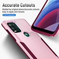 thumbnail image 4 of Compatible for Moto G Stylus 5G Case,Hard Back & Soft TPU Dual Layer Design,Slim Cover,Anti-Scratch Phone Case,Full Body Shockproof Protective for Moto G Stylus 5G 2021 Case Pink, 4 of 13