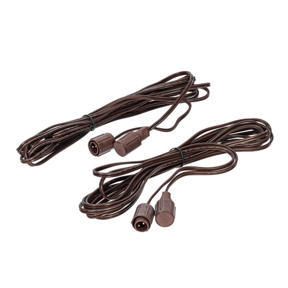 15 Brown Wire Coaxial Ext Cord 2/Bag