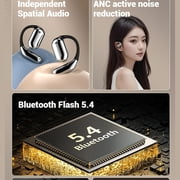Open Ear Earbuds - True Powerful Bluetooth 5.4 Open Ear Earbuds, Ipx5 Waterproof, True Wireless Open Ear Earbuds with LED Display, Waterproof Sport Earhooks, Deep Bass