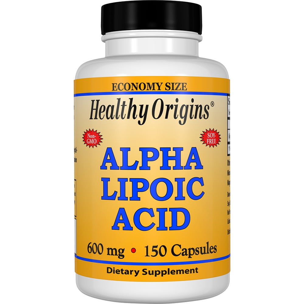 Healthy Origins Alpha Lipoic Acid 600 mg. 150 Capsules Walmart