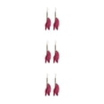thumbnail image 4 of Sonducket 2 uds pendientes cadena pluma bohemio largo pendiente exhibición elfo joyería Navidad Halloween Acción de Gracias regalos rojo Type1 NO1, 4 of 6
