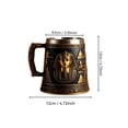 thumbnail image 2 of Pharaoh Stainless Steel Coffee Cup - Vintage Inspired Water Cup with Intricate Egyptian Design, Versatile for Hot and Cold Beverages, Perfect for Collectors and Art Enthusiasts, 2 of 5
