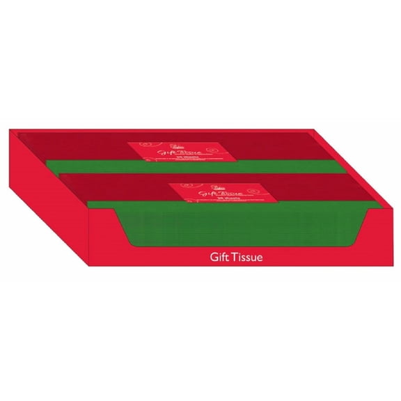 Express Design Group Gift Tissue Paper - Red & Green - 72 Sheets — Residential Use, Standard Application