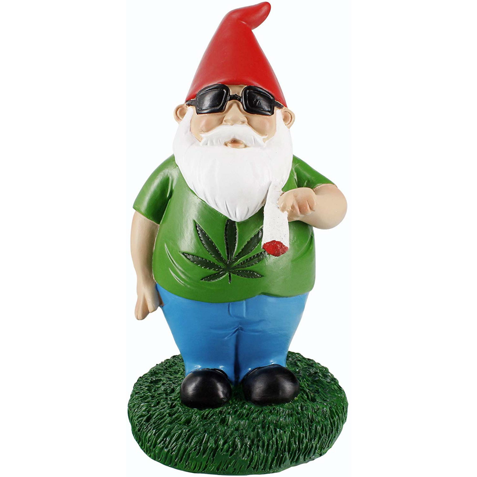10 Inch Gnome Grown Funny Weed Garden Gnome Statue