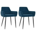 thumbnail image 2 of vidaXL Dining Chairs Upholstered Chair with Metal Legs for Living Room Velvet, 2 of 74