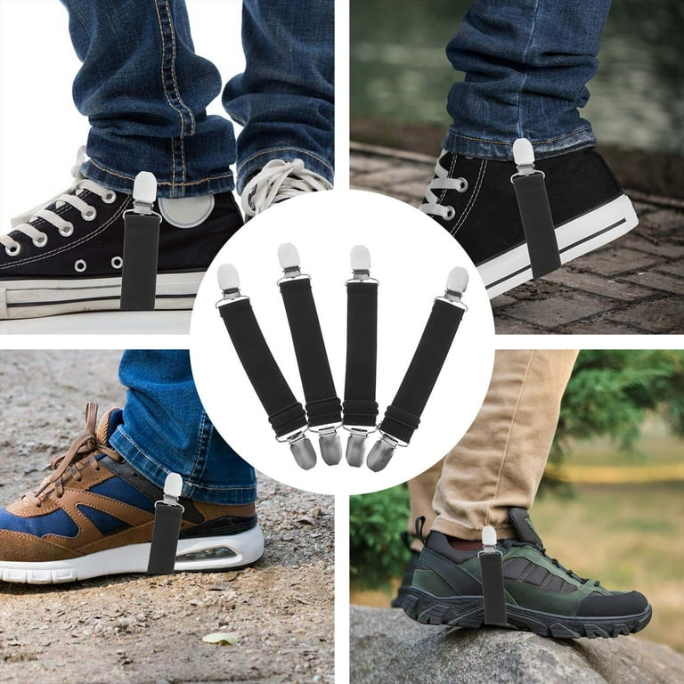 Pcs Trouser Leg Clip Pant Clips Fixing Tool Riding Boot Straps