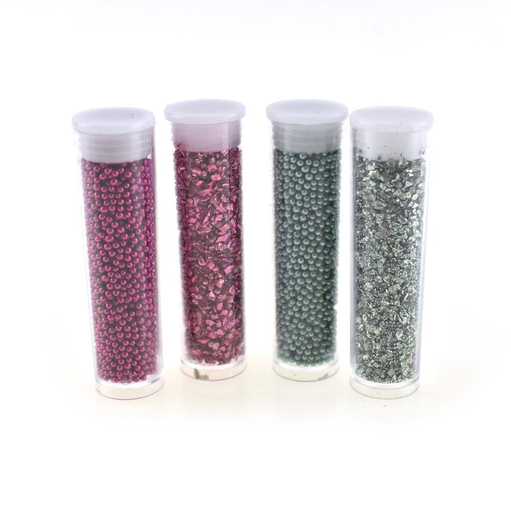 Craft Micro Beads and Flakes, Glam, 4Piece