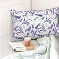 thumbnail image 5 of Kdxio Cotton Pillow Cases 14"x20" Pillowcases,Soft and Breathable Bedroom Pillow Cases-Lavender Flowers, 5 of 8