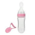 thumbnail image 4 of Biberón, biberón de silicona de 90ml para bebé, cuchara para bebé, biberón de alimentación probado y confiable, 4 of 9