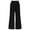 Black, variant on LADIGASU Women's Solid ColorButton Zipper Button Wide Leg Jeans And Pants