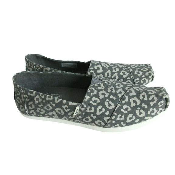 TOMS Women's, Alpargata Slip-On Steel Grey Leopard 9 M Discontinued