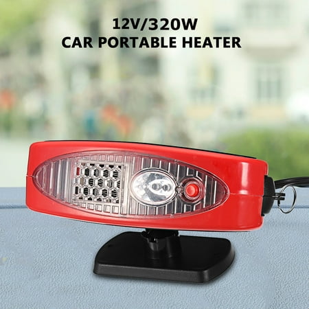 2 in 1 DC 12V 320W Auto Car Heater Cooler Dryer Fan, Portable Defroster Demister Warmer Efficient Heat Dissipation Design