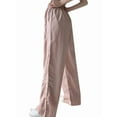 thumbnail image 2 of Womens Parachute Pants Wide Leg Baggy Pants Y2K Elastic Waist Jogger Sweatpants Track Pants Streetwear Pink XL, 2 of 7