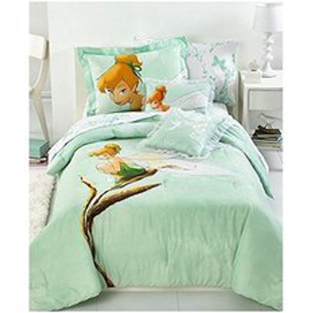 Delightful tinkerbell bedding set Disney Tinkerbell 7pcs Full Size Bedding Set Walmart Com