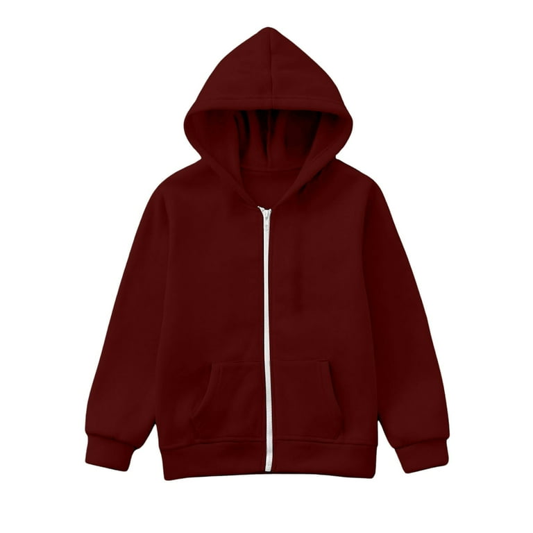LIUYUNNN Kids Boys Hoodie Kids Zipper Hoodies Casual Long Sleeve