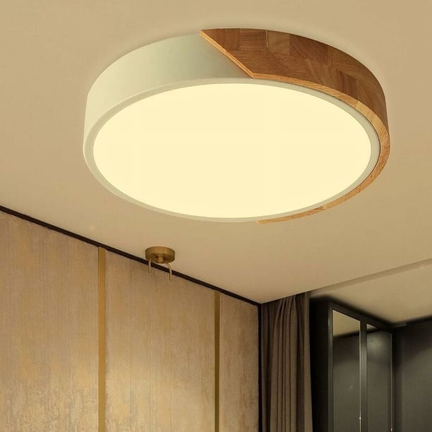 Lámpara empotrada minimalista de LED para espacios interiores, lente LED de ahorro de energía de 24 W equivalente a la eficiencia de una lámpara fluorescente tradicional de 180 W, iluminación de