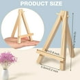 thumbnail image 2 of KY 40 Pack 5 Inch Mini Wood Easel Stand Mini Wood Display Easel Wooden Tripod Holder Stand for Painting Portable Canvas Photo Picture Sign Displaying Small Business Cards Artist Phone Wedding, 2 of 7