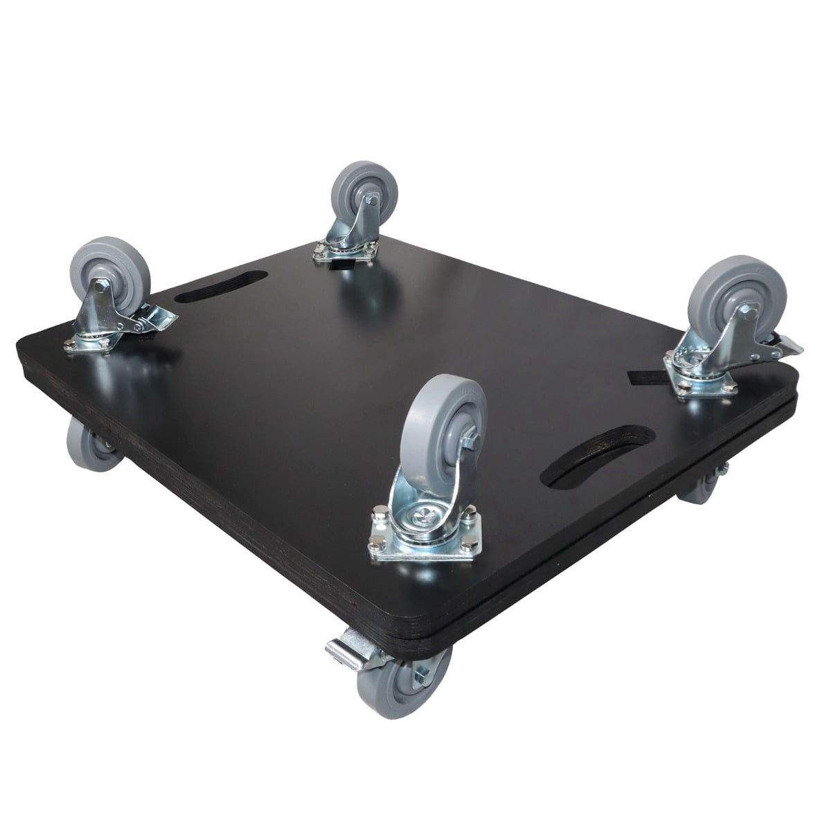 ProX XS-QUADROLLER X2 Set of 2 Caster Boards with 4" Industrial Grade Caster Wheels for Cases/Truss Block/Speakers/Heavy Equipment