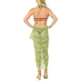 thumbnail image 3 of HAPPY BAY Women's Cover up Wraps Summer Cover-up Bikinis Pareos Beachwear Sarong Coverups Pareo Swimwear Beach Party Skirt for Women One Size Shamrock Forest, Allover, 3 of 4