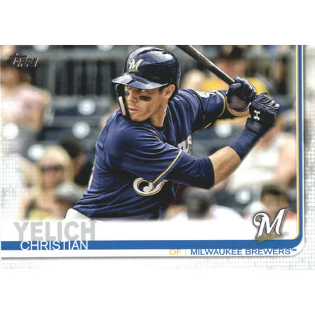 2019 Topps #300 Christian Yelich Milwaukee Brewers Baseball Card -