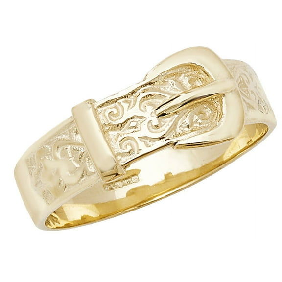 9k Gold Men Buckle Ring