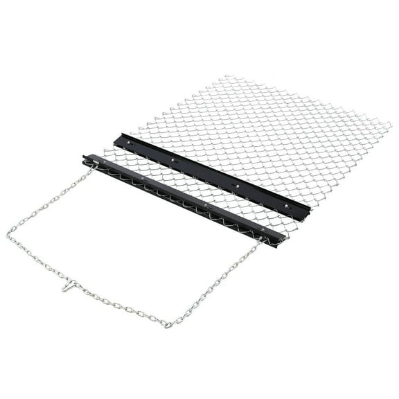Topcobe 4'x5' Drag Harrow, Chain Harrow for Landscape Leveling, Tractor Attachment Seed Harrow for Gravel Driveway, Field, Yard, Farm, Garden, Black