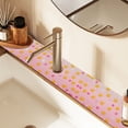 thumbnail image 2 of Yayeee Faucet Mat for Kitchen Sink 14.7" Diatomite Long Splash Guard Pad, Gradient Pink Stars, 2 of 7