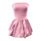thumbnail image 3 of WILLBEST Vestidos Casuales Para Mujer Verano Elegante Vestido De Fiesta Ajustado Con Hombros Descubiertos Y Dobladillo Plisado Belleza Y Elegante Para La Noche, 3 of 3