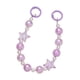 thumbnail image 3 of Llavero con cuentas, pulsera, bolso, cadena de dijes, cuentas de estrella de acrílico, cadena de bolso con cuentas Violeta, 3 of 8