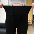 thumbnail image 4 of HBGVBA Maternity Over Belly Trousers,Pregnancy Casual Pants,Solid Flared Long Pants Elastic Waist Belly Support Non-Binding Outdoor Trousers, 4 of 5