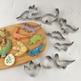 thumbnail image 2 of Juego de moldes para galletas con forma de dinosaurio de dibujos animados, moldes para galletas para el día de San Valentín y Acción de Gracias, herramientas para hornear, 2 of 6