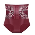 thumbnail image 1 of WZXFASHION Pantalon de Compression Liquide pour Femmes avec Taille Haute Respirante, Rehausseur de Hanches et Modelant, sous-Vêtements de Base pour Femmes, Rouge TG, 1 of 7