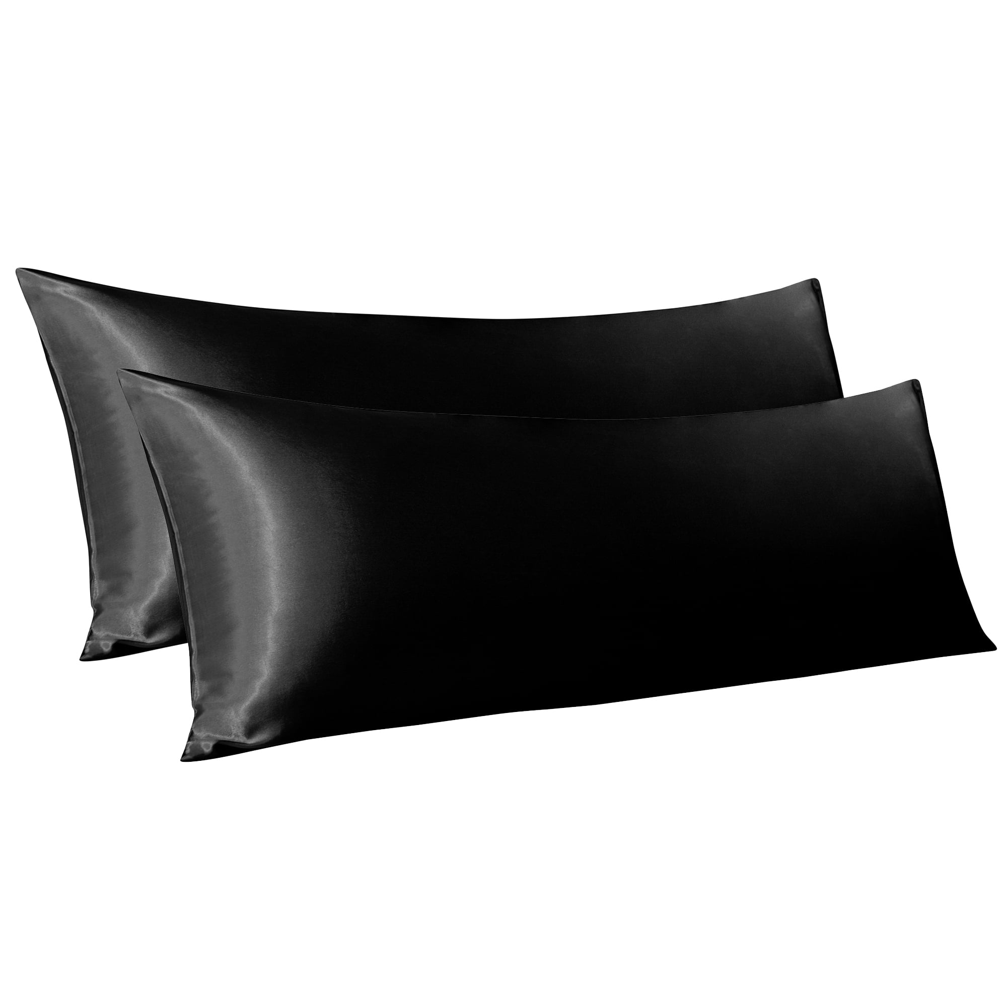 Silky Satin Body Pillow Cover Envelope Long Pillowcases Body Pillow Cases 2pack 