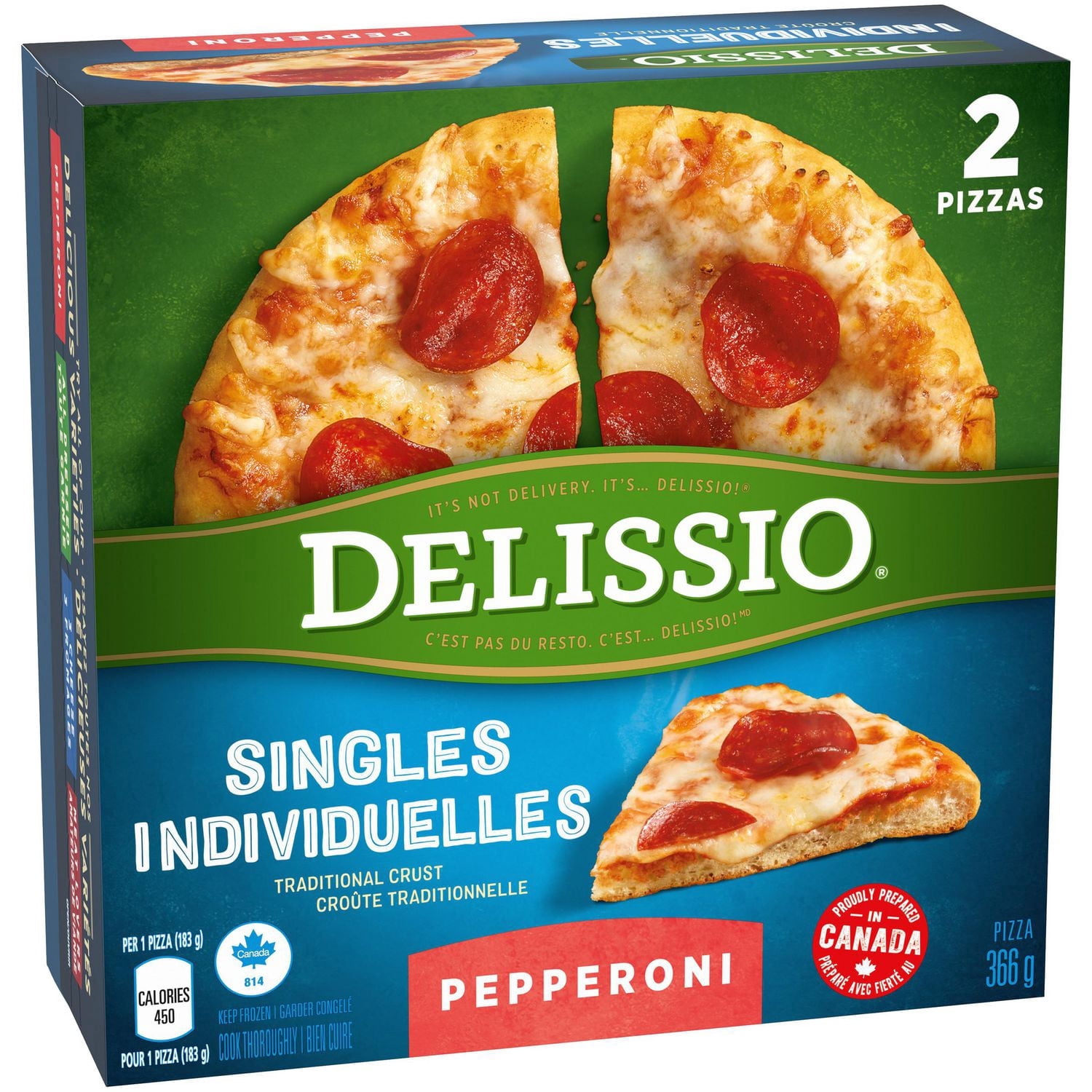 Delissio individuelles Pepperoni 366g