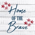 thumbnail image 2 of Kimberly, Allen 26x26 White Modern Wood Framed Museum Art Print Titled - Home of the Brave, 2 of 4