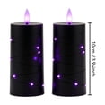 thumbnail image 3 of HaiSphere Purple Flameless Candle in Black Bullet Shape - Halloween Lamp for Bar Wedding Table, Essential Halloween Decorations and Halloween Party Decorations,A, 3 of 8